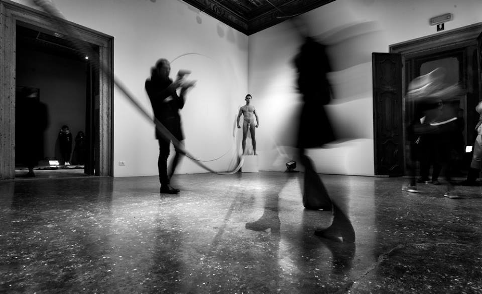Fyodor Pavlov-Andreevich, Dickorders. Durational performance of two days at the III Venice International Performance Art Week 2016. Image © Alexander Harbaugh.